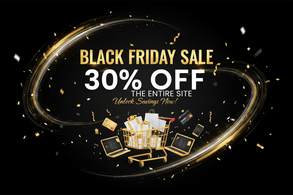 Black Friday sale 30% off the entire site. 